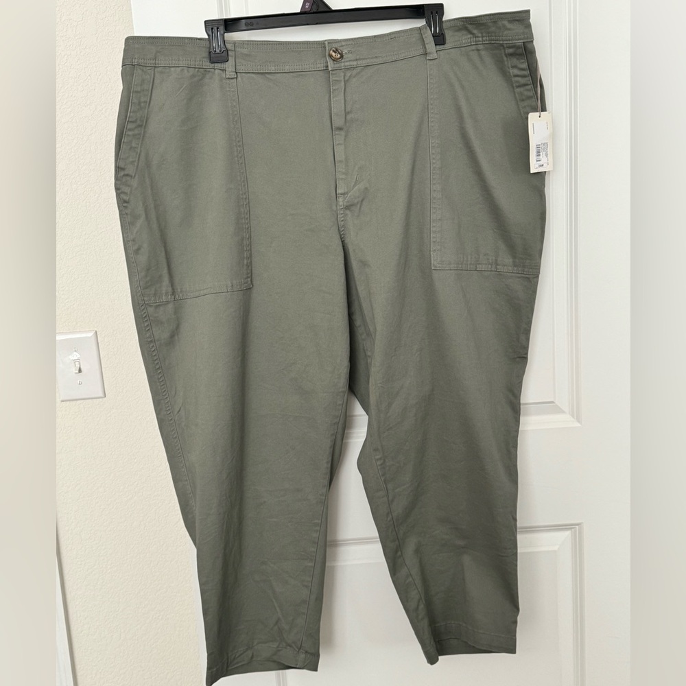 NWT A New Day High-Rise Utility Ankle Pants - size 24W